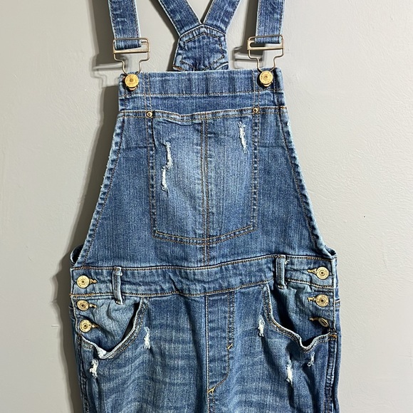 Almost famous denim bibs, size 3 - Picture 3 of 11